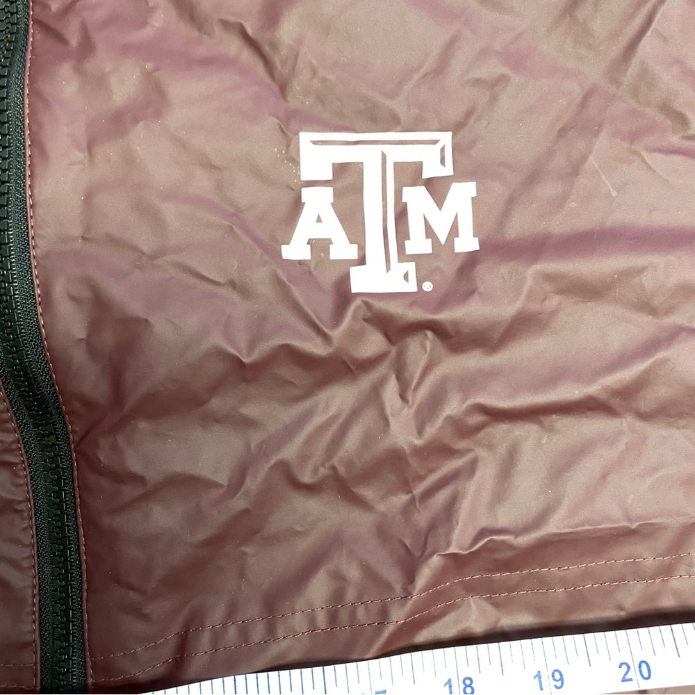 Men's Maroon Hooded Texas A&M Rain Jacket - Picture 6 of 10